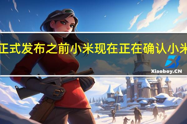 在明天在中国正式发布之前小米现在正在确认小米12SPro的硬件功能