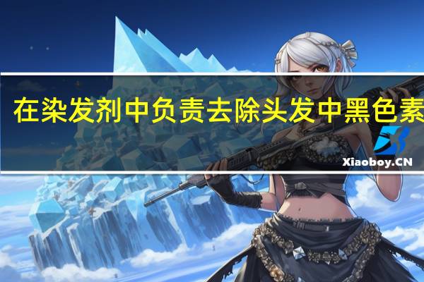 在染发剂中负责去除头发中黑色素的是