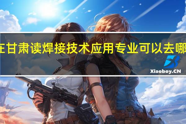 在甘肃读焊接技术应用专业可以去哪些学校