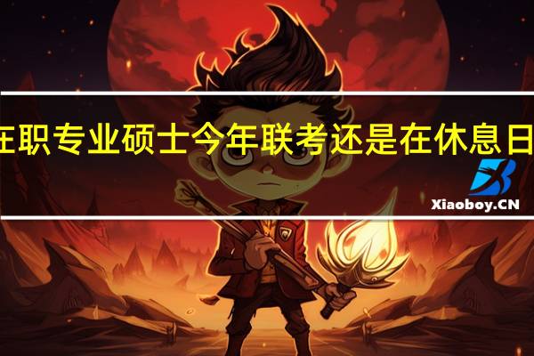 在职专业硕士今年联考还是在休息日进行吗