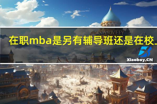 在职mba是另有辅导班还是在校上课