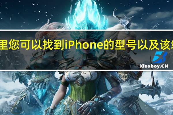 在这里您可以找到iPhone的型号以及该编号的含义