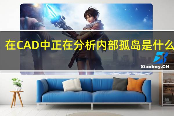 在CAD中正在分析内部孤岛是什么意思