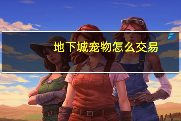 地下城宠物怎么交易