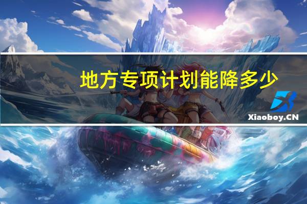 地方专项计划能降多少