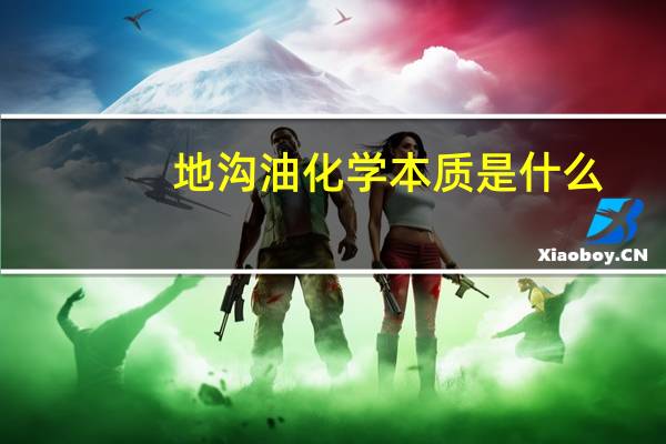 地沟油化学本质是什么（地沟油化学成分）