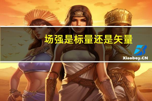 场强是标量还是矢量