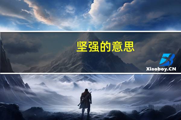 坚强的意思