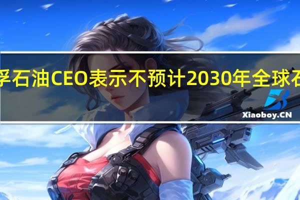 埃克森美孚石油CEO表示不预计2030年全球石油需求将达到1.25亿桶/日预计将达到1.1亿桶/日