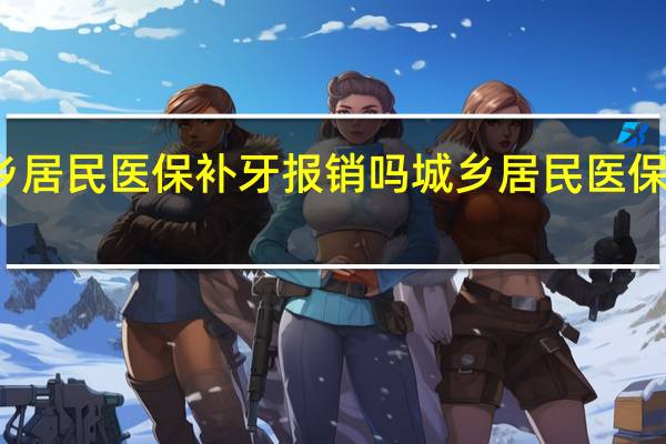 城乡居民医保补牙报销吗　城乡居民医保怎么报销