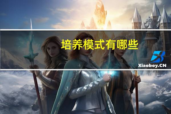 培养模式有哪些