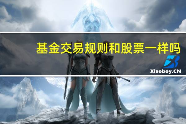 基金交易规则和股票一样吗（基金交易规则）