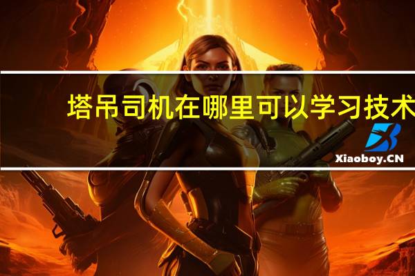 塔吊司机在哪里可以学习技术