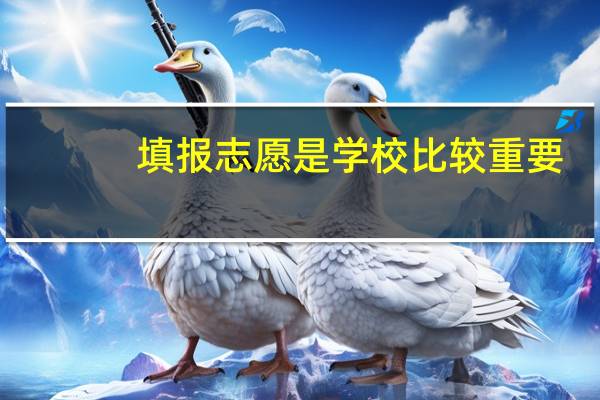 填报志愿是学校比较重要，还是专业比较重要