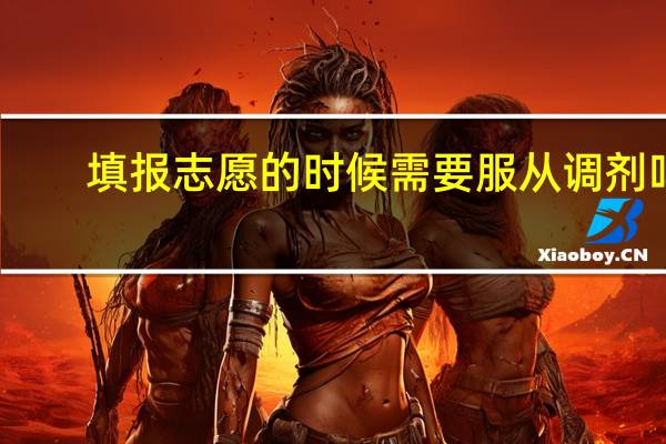 填报志愿的时候需要服从调剂吗