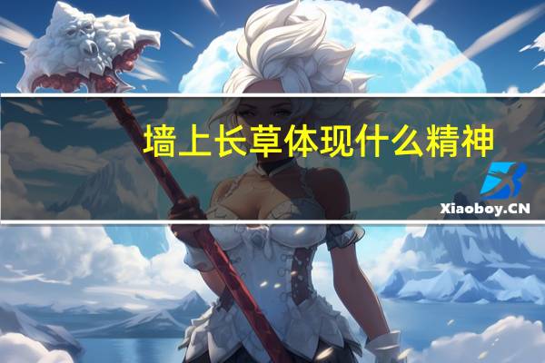 墙上长草体现什么精神