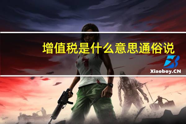 增值税是什么意思通俗说（增值税是什么意思）