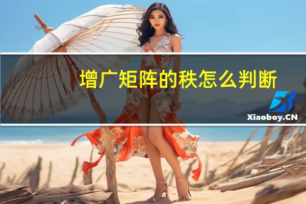 增广矩阵的秩怎么判断