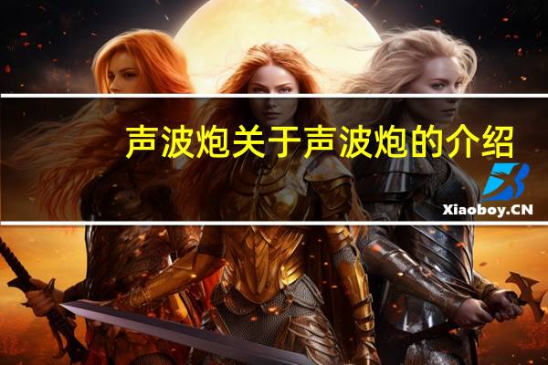 声波炮 关于声波炮的介绍
