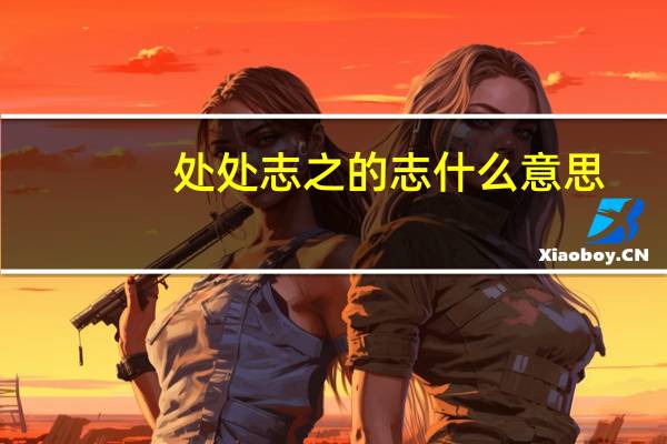 处处志之的志什么意思