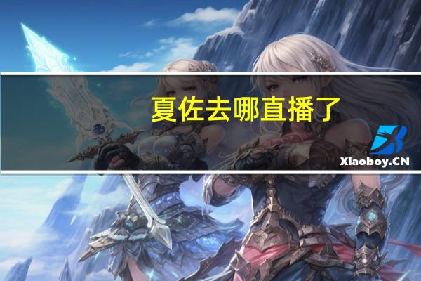夏佐去哪直播了（夏佐直播间）