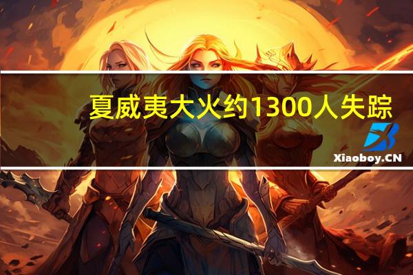夏威夷大火约1300人失踪