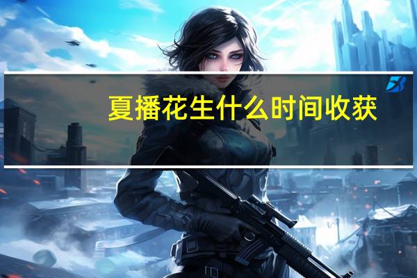 夏播花生什么时间收获