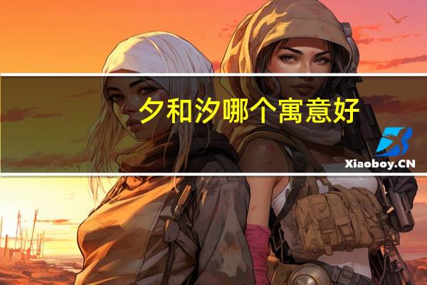 夕和汐哪个寓意好
