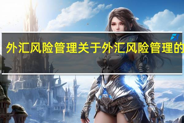 外汇风险管理 关于外汇风险管理的介绍