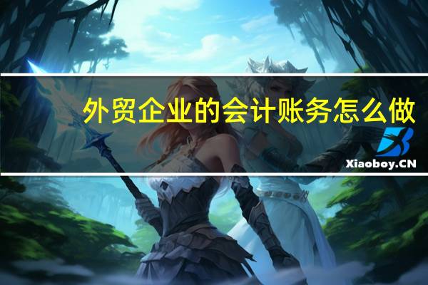 外贸企业的会计账务怎么做