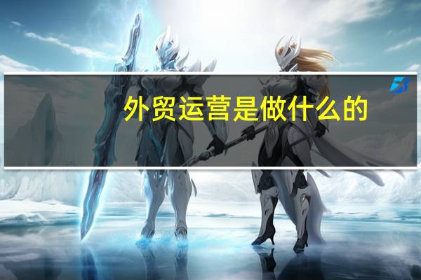 外贸运营是做什么的