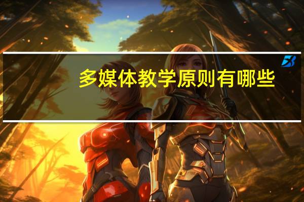 多媒体教学原则有哪些