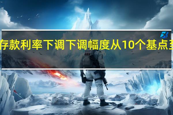 多家银行存款利率下调 下调幅度从10个基点至40个基点不等