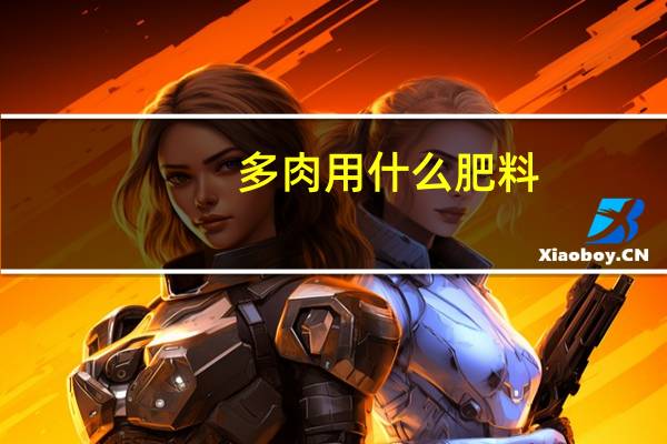 多肉用什么肥料
