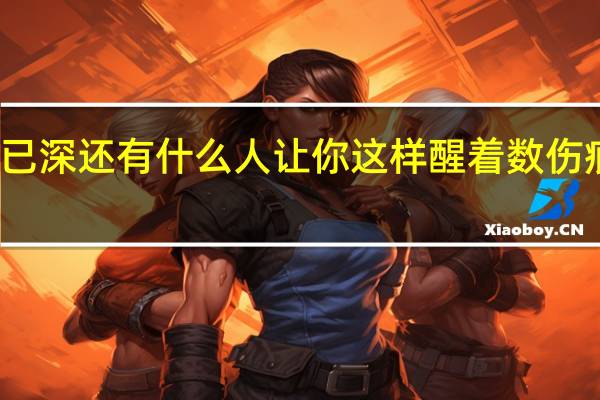 夜已深还有什么人让你这样醒着数伤痕啥意思