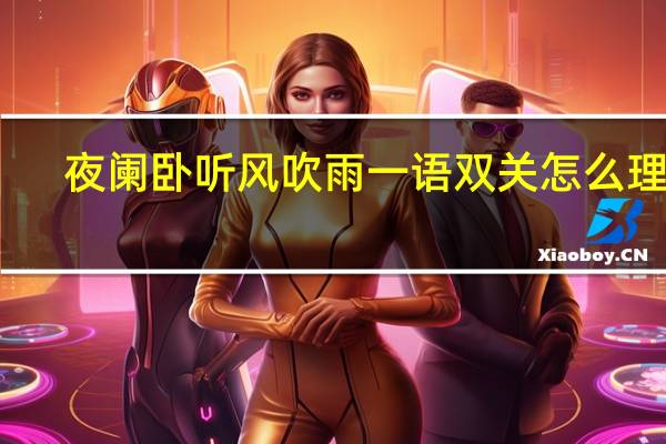 夜阑卧听风吹雨一语双关怎么理解（夜阑卧听风吹雨一语双关怎样理解）