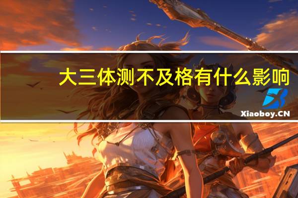 大三体测不及格有什么影响