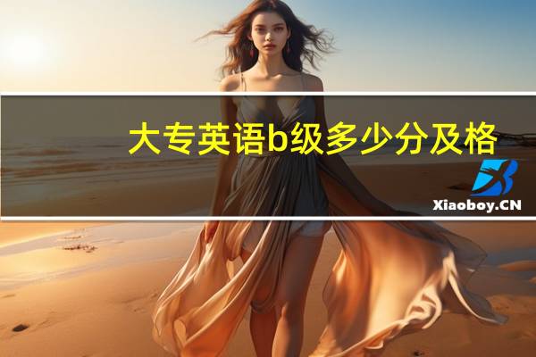 大专英语b级多少分及格