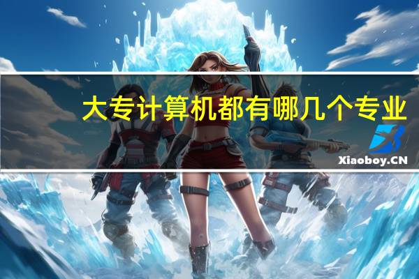大专计算机都有哪几个专业，都是学什么的