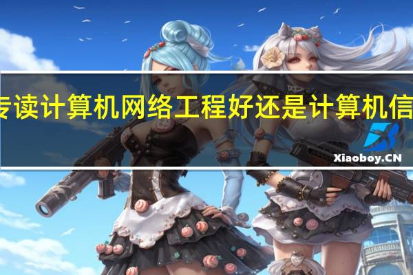 大专读计算机网络工程好还是计算机信息安全好.....