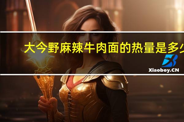 大今野 麻辣牛肉面的热量是多少
