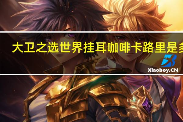 大卫之选 世界挂耳咖啡卡路里是多少