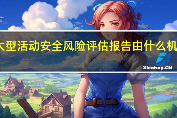 大型活动安全风险评估报告由什么机构出具