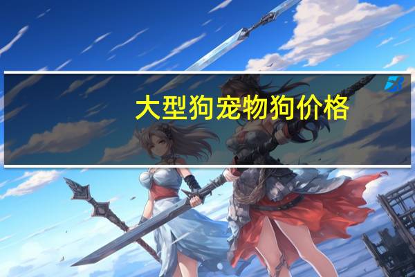 大型狗宠物狗价格
