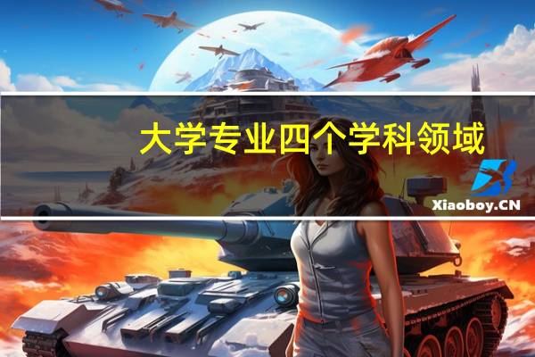 大学专业四个学科领域