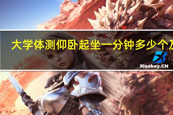 大学体测仰卧起坐一分钟多少个及格
