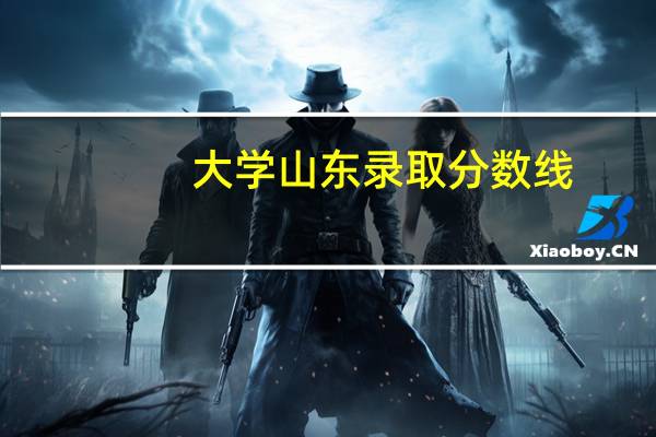 大学山东录取分数线