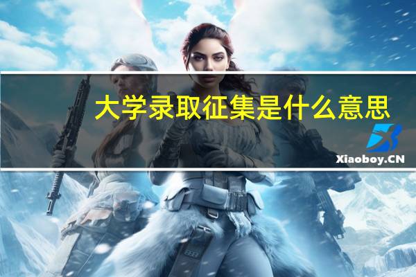 大学录取征集是什么意思