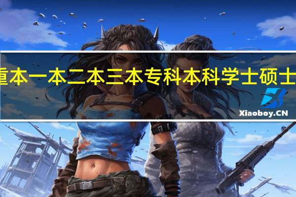 大学怎么分类 据我所知好像有 重本一本二本三本 专科本科 学士硕士博士等等还有哪些 等级分数线怎么分