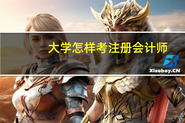 大学怎样考注册会计师